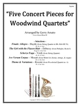 Five Concert Pieces for Woodwind Quartets P.O.D. cover